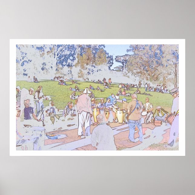 Póster Hippie Hill (Versão Original) (Frente)