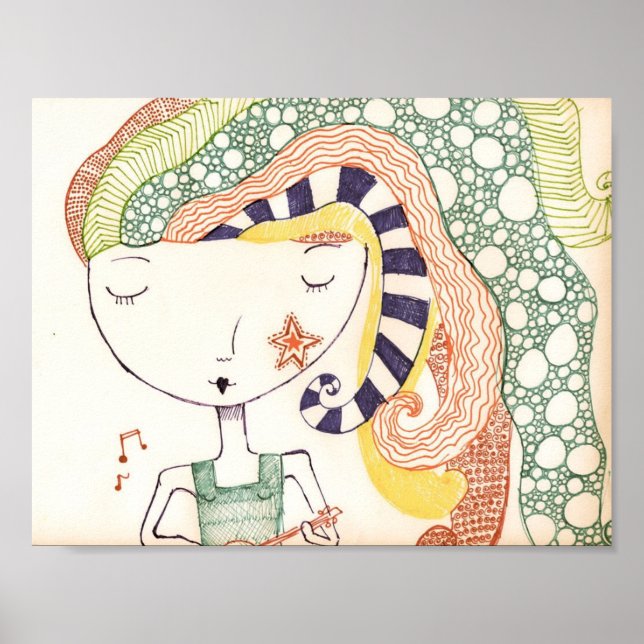 Poster hippie submarino (Frente)