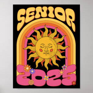 Poster Hippie Sunshine Cl De 2025 Sênior 25 Graduado De V