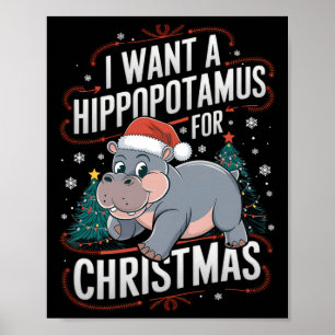 Poster Hippo Feriados Um Desejo De Natal