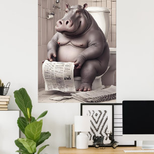 Poster Hippo sobre a Leitura de Jornais