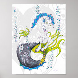 Poster Hippocampus (crânio) com coração de cinza