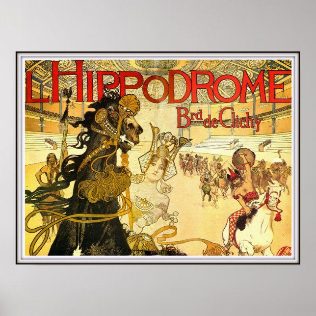 Poster Hippodrome Boulevard De Clichy Circus Francês (Frente)