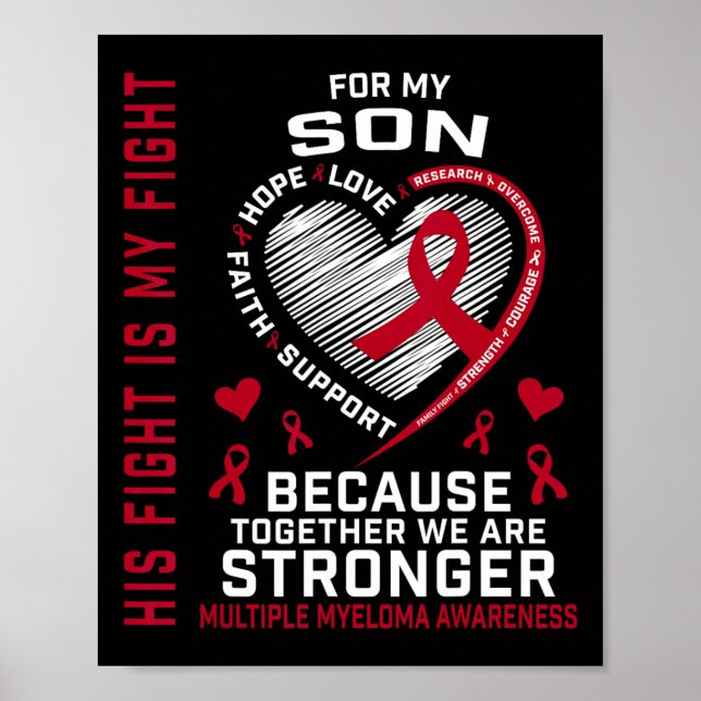 Poster His Fight Is My Fight Son Multiple Myeloma Awarene (Frente)