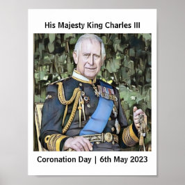 Poster His Majesty King Charles III Coronation 
