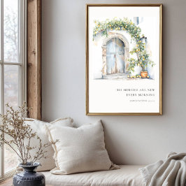 Poster His Mercies are New Every Morning Bible Verse