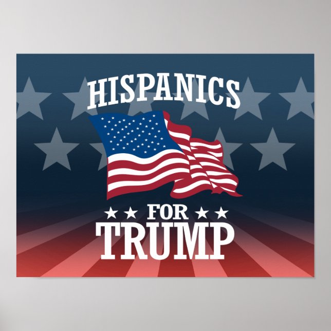 POSTER HISPÂNICA PARA TRUMP (Frente)