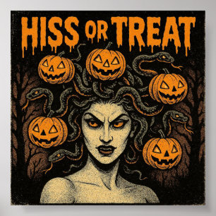 Poster Hiss ou Tratar o Dia das Bruxas