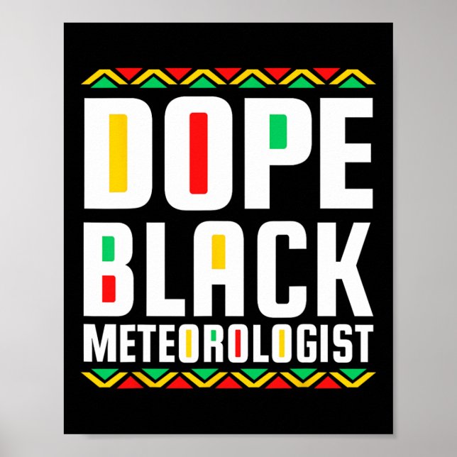Poster História Afro-Americana do Meteorologista Negro da (Frente)