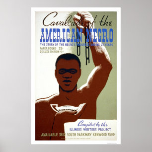Póster História americana do negro WPA 1940