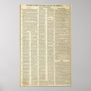 Póster História das casas eleitorais de Alemanha