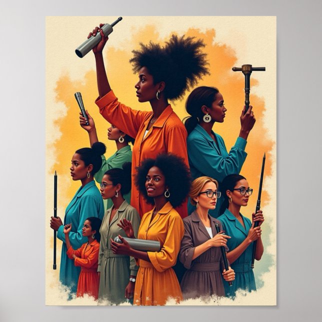 Poster História das mulheres (Frente)