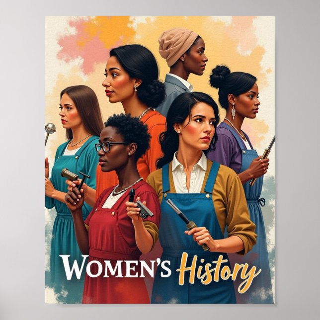 Poster História das mulheres (Frente)