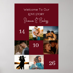 Poster História de Amor Moderno Engajamento / Casamento F