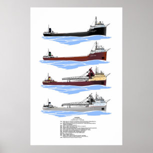 Poster História do cargueiro Cuyahoga dos Lagos excelente
