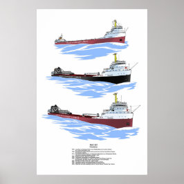 Poster História do cargueiro Frontenac dos Lagos excelent