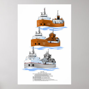 Poster História do cargueiro Michipicoten dos Excelentes