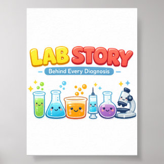 Poster História do Laboratório por trás de Todo Diagnósti