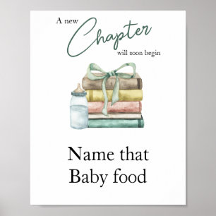 Poster História do Livro do Bebê Chuvinha de Bebê Nomeie 