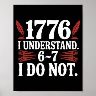 Poster História dos EUA 67 Professor 1776 Aniversário de