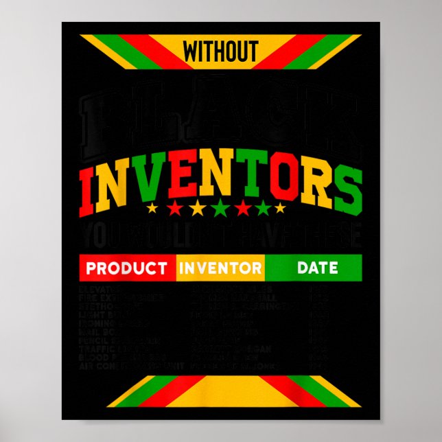 Poster História Dos Inventores Negros Esquecidos História (Frente)