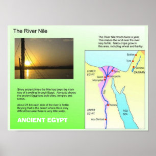 Poster História, Egipto antigo, rio Nile