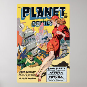 Póster História em quadrinhos do planeta