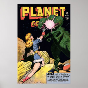 Póster História em quadrinhos nenhuns do planeta 47