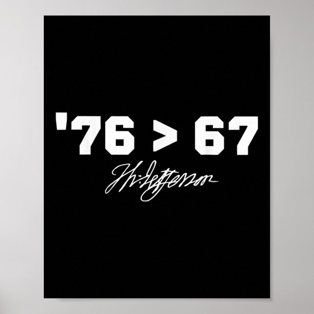 Poster História Engraçada 76 67 Thomas Jefferson Seis Set (Frente)