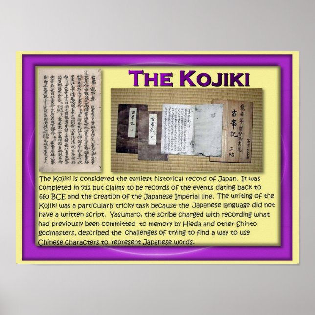 Póster História, Japão, Kojiki (Frente)