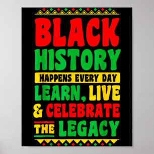 Poster História Negra Acontece Todos os Dias Aprenda Viva