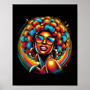Poster História Negra África Rainha Negra Pulga Afro Colo