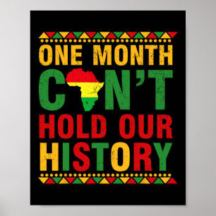 Poster História Negra Africana Mês Um Mês Não Pode Seguir