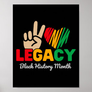 Poster História Negra Antiga Mês Negro Africano-Americano
