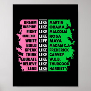 Poster História Negra Bonita Mês Diversão História Negra