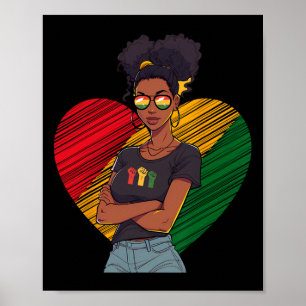 Poster História Negra Décima Junta Rainha Melanina Afro