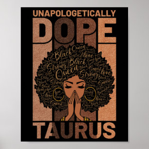 Poster História Negra Drogada Taurus Melanin