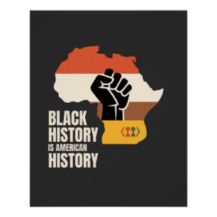 Póster História Negra É Cultura Herança Americana