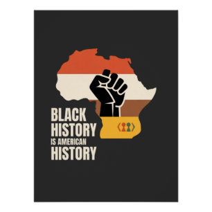 Póster História Negra É Cultura Herança Americana