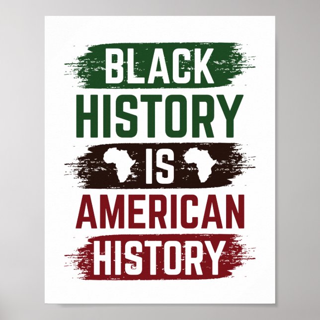 Poster História Negra é História Americana (Frente)