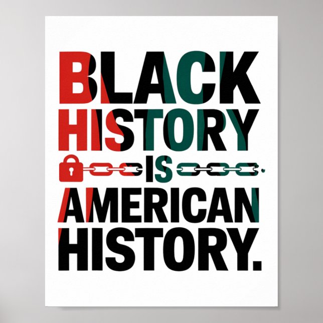 Poster História Negra É História Americana - África Ameri (Frente)