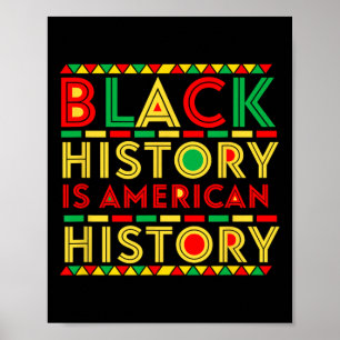 Poster História Negra É História Americana África Patriót