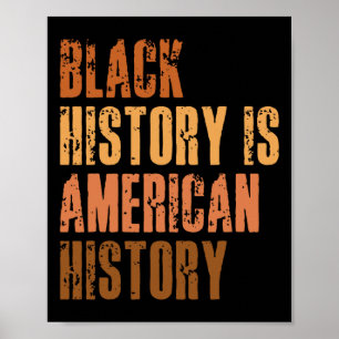 Poster História Negra É História Americana Bhm African Me