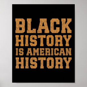 Poster História Negra É História Americana Melanin Afro A