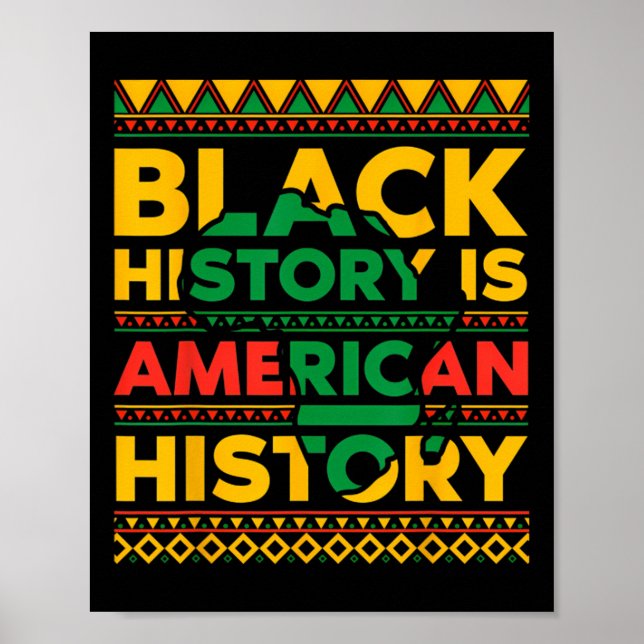 Poster História Negra É História Americana Mês da Históri (Frente)