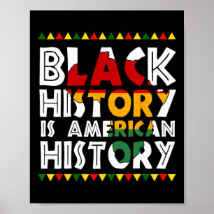 Poster História Negra É História Americana Patriótica Áfr