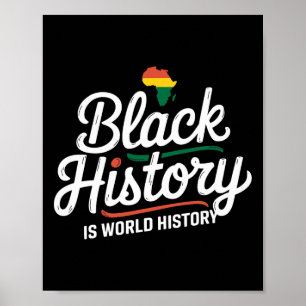 Poster História Negra É História Mundial História Negra M
