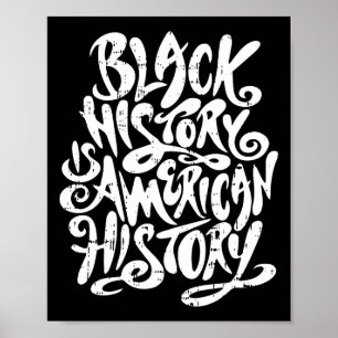 Poster História Negra É História Negra Americana