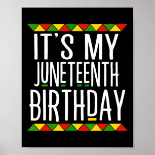 Poster História Negra É Meu Décimo Junto Aniversário
