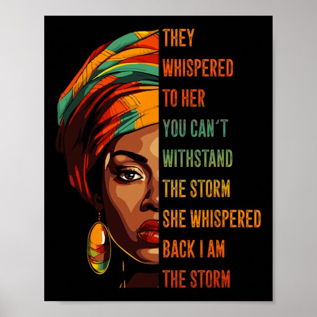 Poster História Negra Herança Mês Cultura Americana Afric (Frente)